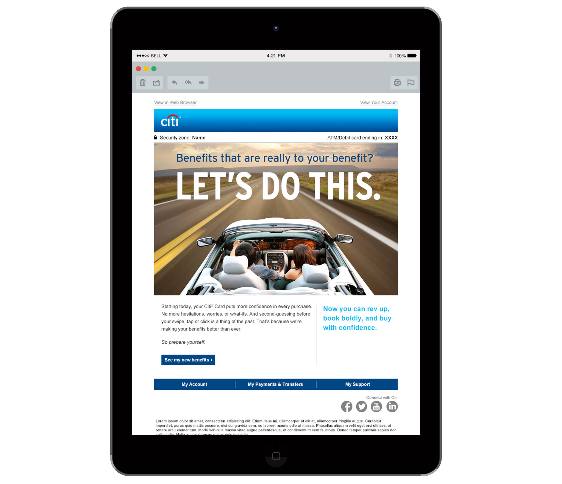 Citi Benefits Campaign
